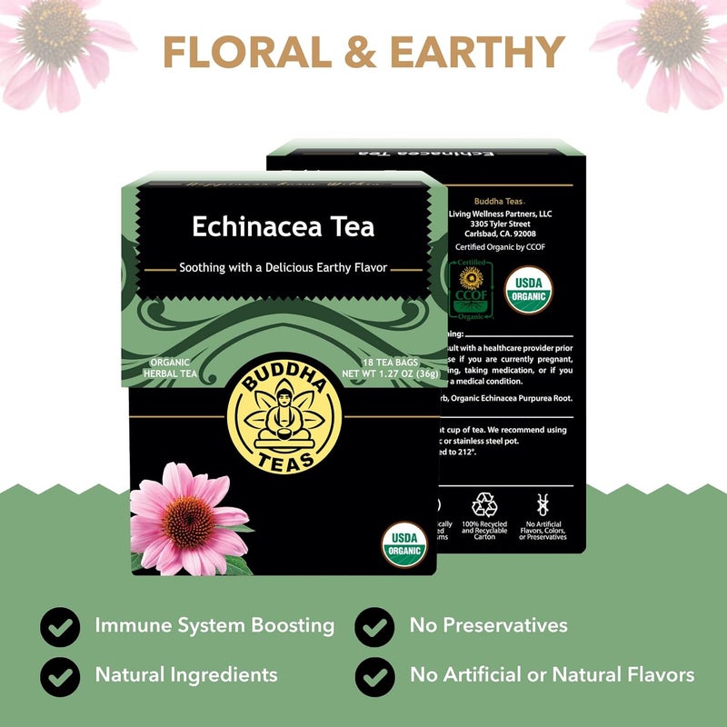 Buddha Teas Organic Echinacea Tea - Image 3